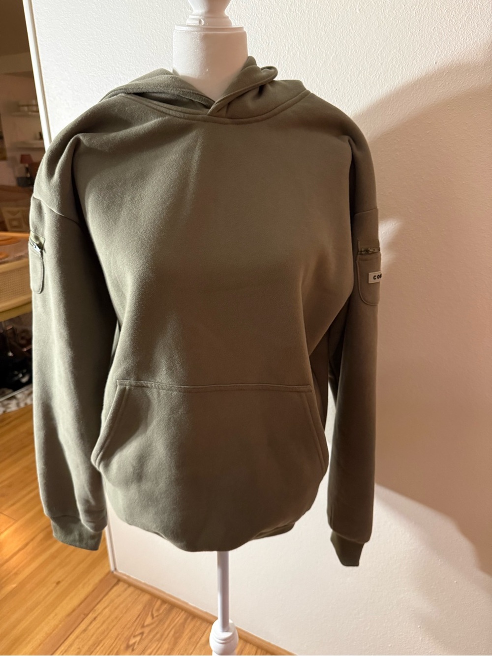 CMFRT travel essentials hoodie sweatshirt in MOSS color
